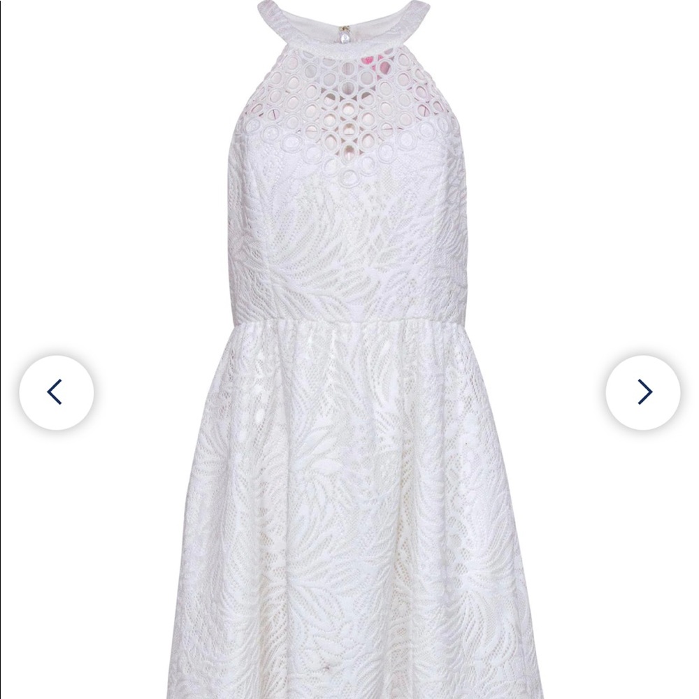 NWT Lilly Pulitzer Halter Lace Dress White